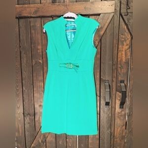 TRISHA Turk sheath dress, green